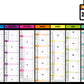 Calendrier bancaire publicitaire souple Prisme 1. Existe en formats : 42x59,4 cm, 42x29,7 cm, 29,7x21 cm. Repiquage 1 couleur ou quadrichromie.