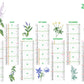 Calendrier bancaire publicitaire souple Herbarium. Existe en formats : 42x59,4 cm, 42x29,7 cm, 29,7x21 cm. Repiquage 1 couleur ou quadrichromie.