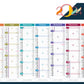 Calendrier bancaire publicitaire souple Harmonie 1. Existe en formats : 42x59,4 cm, 42x29,7 cm, 29,7x21 cm. Repiquage 1 couleur ou quadrichromie