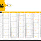 Réaprint. Calendrier bancaire publicitaire souple Start 1. Existe en formats : 42x59,4 cm, 42x29,7 cm, 29,7x21 cm. Repiquage 1 couleur ou quadrichromie.