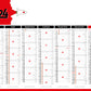 Calendrier bancaire publicitaire souple Start 2. Existe en formats : 42x59,4 cm, 42x29,7 cm, 29,7x21 cm. Repiquage 1 couleur ou quadrichromie.