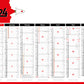 Calendrier bancaire publicitaire souple Start 2. Existe en formats : 42x59,4 cm, 42x29,7 cm, 29,7x21 cm. Repiquage 1 couleur ou quadrichromie.