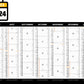 Calendrier bancaire publicitaire souple Prisme 3. Existe en formats : 42x59,4 cm, 42x29,7 cm, 29,7x21 cm. Repiquage 1 couleur ou quadrichromie. 