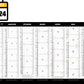 Calendrier bancaire publicitaire souple Prisme 3. Existe en formats : 42x59,4 cm, 42x29,7 cm, 29,7x21 cm. Repiquage 1 couleur ou quadrichromie. 