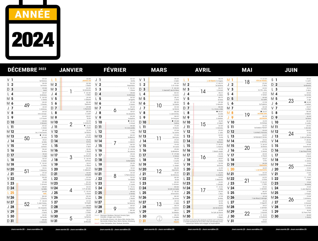 Calendrier bancaire publicitaire souple Prisme 3. Existe en formats : 42x59,4 cm, 42x29,7 cm, 29,7x21 cm. Repiquage 1 couleur ou quadrichromie. 