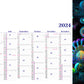 Calendrier bancaire publicitaire rigide La Magie. Existe en formats : 55x43 cm, 55x40,5 cm, 42x32 cm, 26,5x21 cm. Repiquage 1 couleur ou quadrichromie. Contrecollé rembordé.