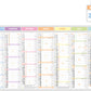 Calendrier bancaire publicitaire rigide Prisme 2. Existe en formats : 55x43 cm, 55x40,5 cm, 42x32 cm, 26,5x21 cm. Repiquage 1 couleur ou quadrichromie. Contrecollé rembordé.