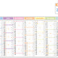 Calendrier bancaire publicitaire rigide Prisme 2. Existe en formats : 55x43 cm, 55x40,5 cm, 42x32 cm, 26,5x21 cm. Repiquage 1 couleur ou quadrichromie. Contrecollé rembordé.