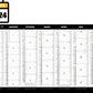 Calendrier bancaire publicitaire rigide Prisme 3. Existe en formats : 55x43 cm, 55x40,5 cm, 42x32 cm, 26,5x21 cm. Repiquage 1 couleur ou quadrichromie. Contrecollé rembordé.