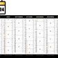 Calendrier bancaire publicitaire rigide Prisme 3. Existe en formats : 55x43 cm, 55x40,5 cm, 42x32 cm, 26,5x21 cm. Repiquage 1 couleur ou quadrichromie. Contrecollé rembordé.